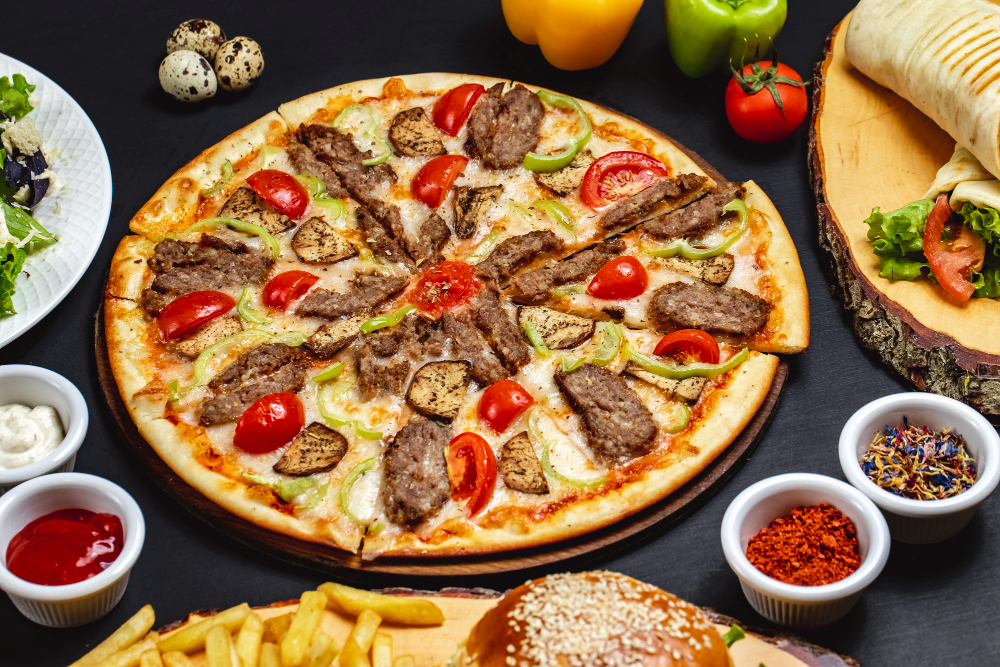 Pizza Gyros -Weißkäse